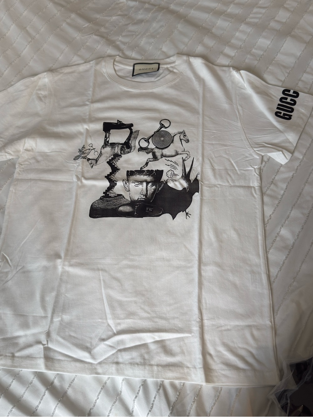 White Graphic Crewneck T-Shirt